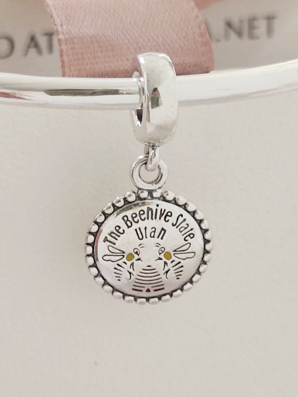Pandora Utah the Beehive State Exclusive Dangle Charm Bracelet Pendant S925 ALE